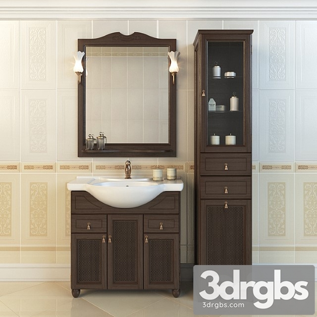 Bathroom Furniture Opadiris Tibet 80 3dsmax Download - thumbnail 1