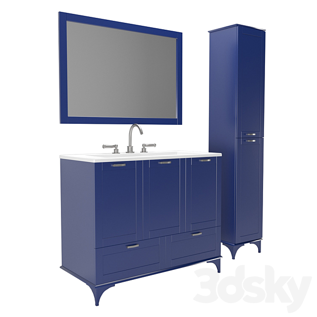 Bathroom furniture Sanflor Vanessa 3ds Max - thumbnail 2