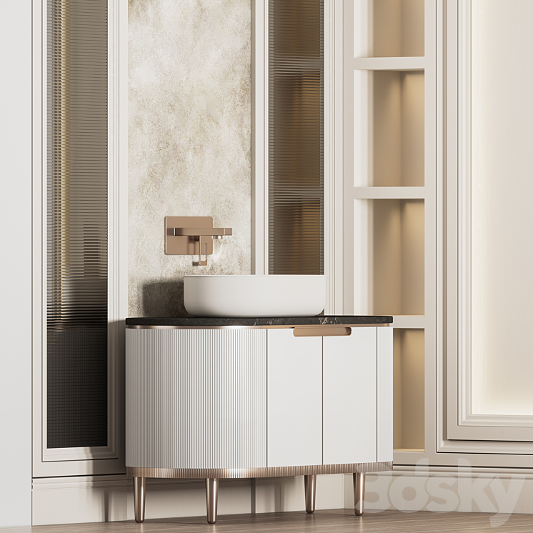 Bathroom Furniture Set 11 3DS Max - thumbnail 2