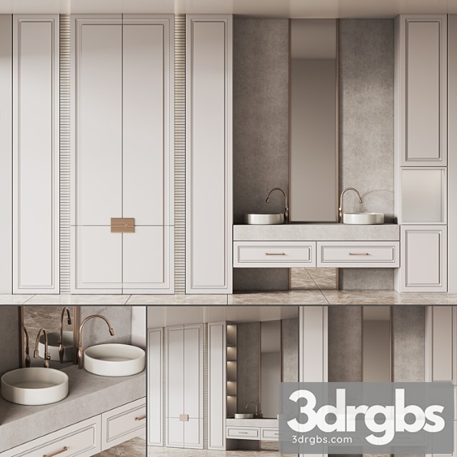 Bathroom Furniture Set 19 1 3dsmax Download - thumbnail 1