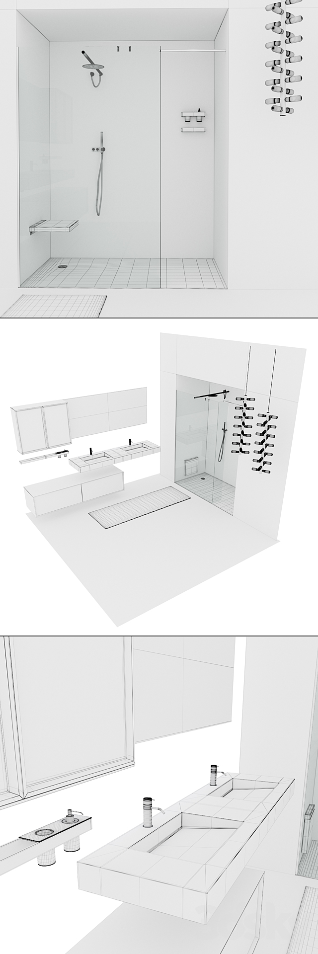 Bathroom furniture set Planeta 3DS Max Model - thumbnail 3