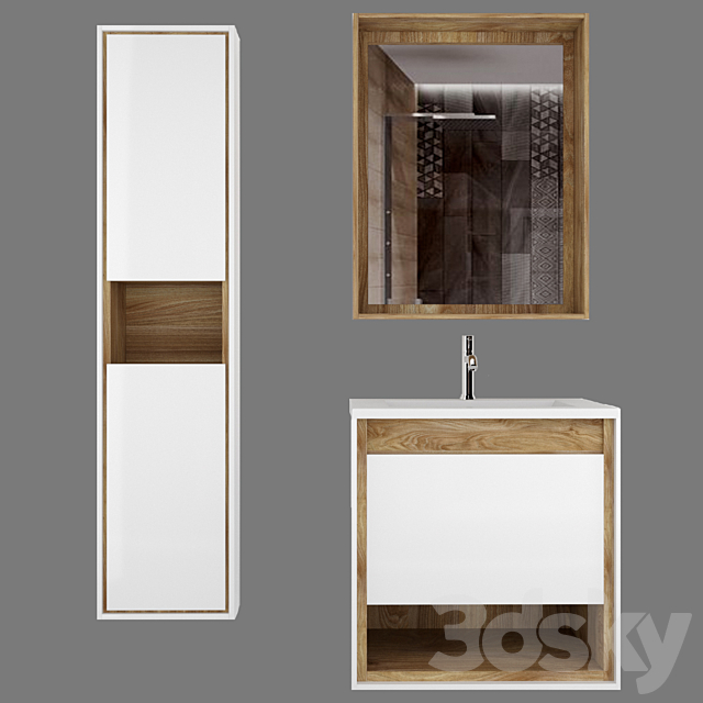 Bathroom Furniture STWORKI Olten 3ds Max - thumbnail 1