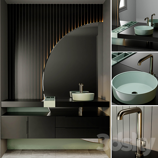 bathroom furniture vol.01 3ds Max - thumbnail 1