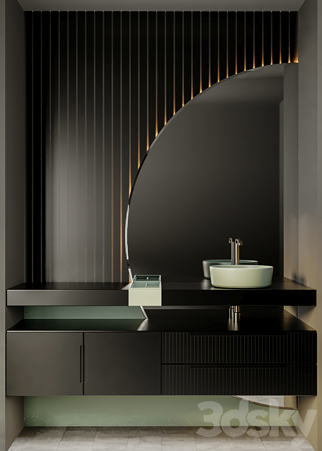 bathroom furniture vol.01 3ds Max - thumbnail 2