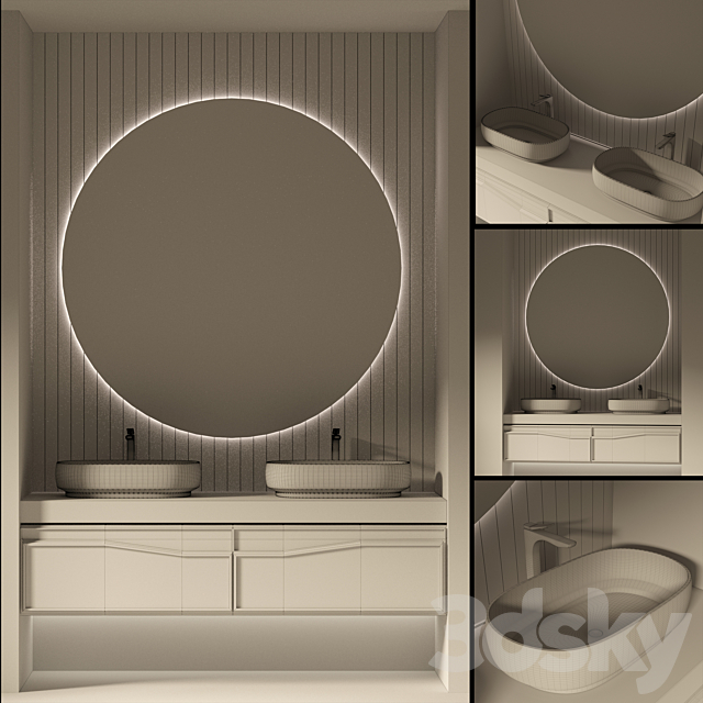 bathroom furniture vol. 04 3DS Max Model - thumbnail 2