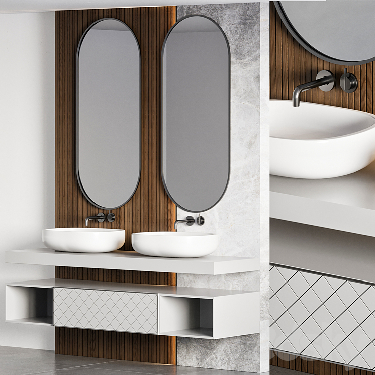 bathroom furniture30 3DS Max Model - thumbnail 2