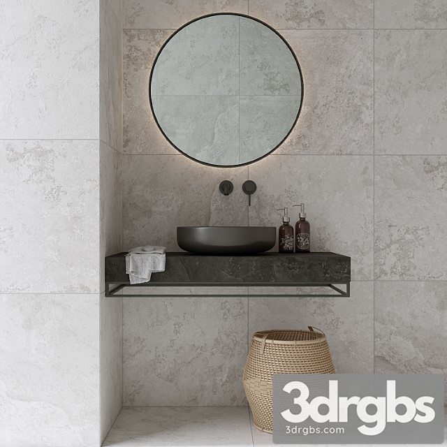 Bathroom Set 01 3dsmax Download - thumbnail 1