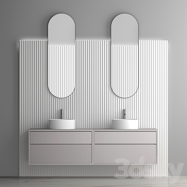 Bathroom set 04 3ds Max - thumbnail 1