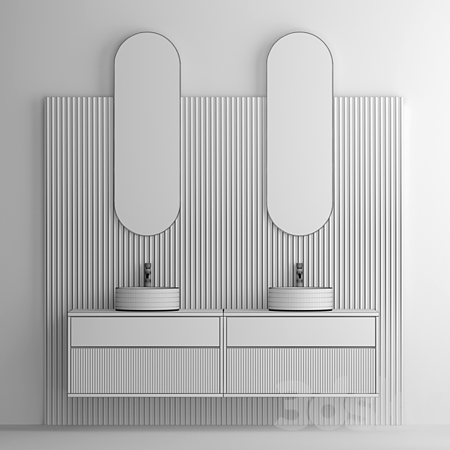 Bathroom set 04 3ds Max - thumbnail 2