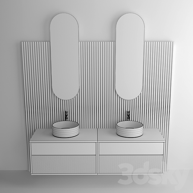 Bathroom set 04 3ds Max - thumbnail 3