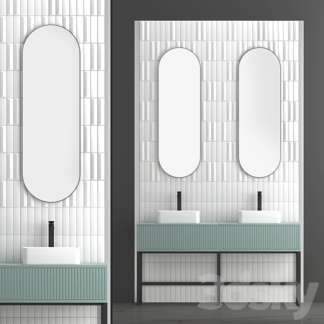 Bathroom set 07 3ds Max - thumbnail 1