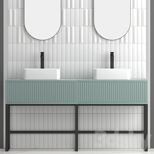 Bathroom set 07 3ds Max - thumbnail 3