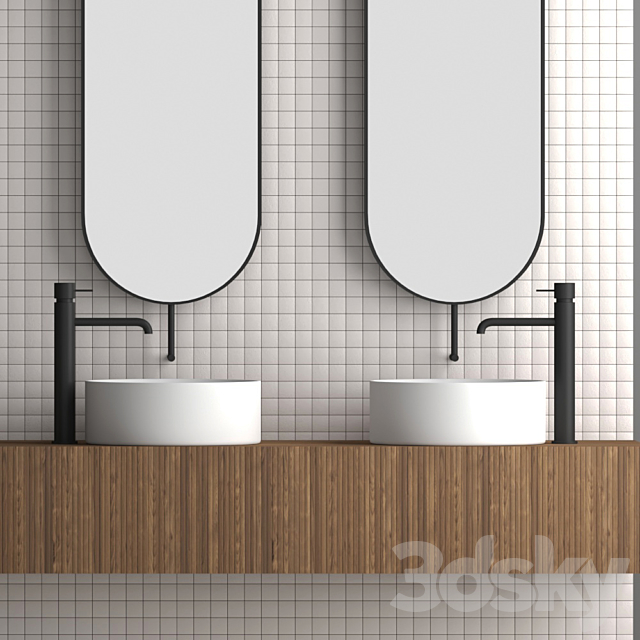 Bathroom set 08 3DS Max Model - thumbnail 3