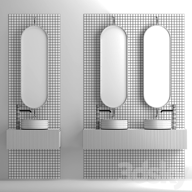 Bathroom set 08 3DS Max Model - thumbnail 4