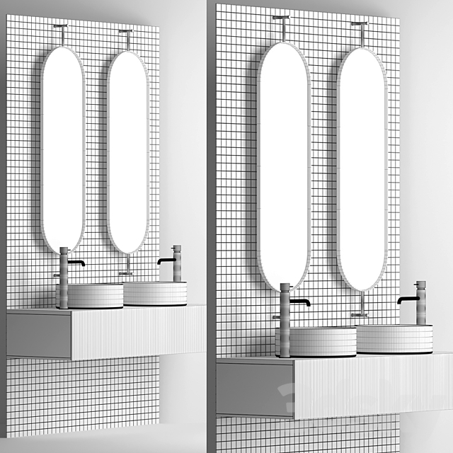 Bathroom set 08 3DS Max Model - thumbnail 5