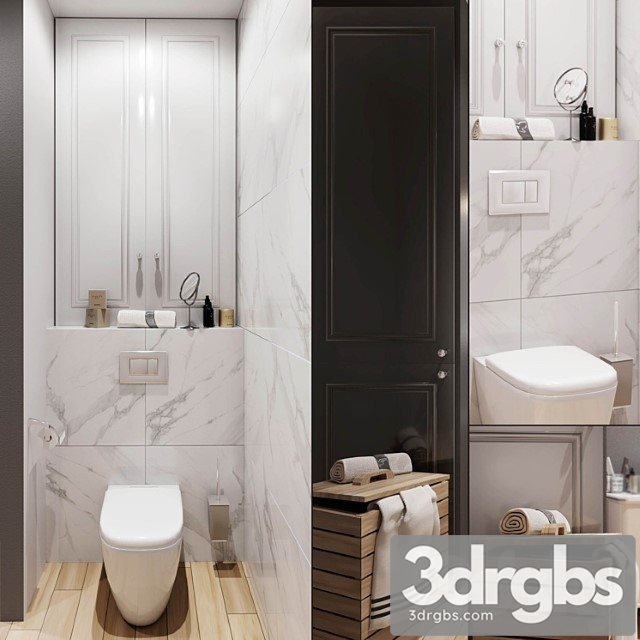 Bathroom Set 1 3dsmax Download - thumbnail 1