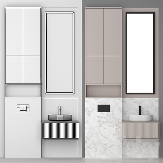 Bathroom set 10 3ds Max - thumbnail 2