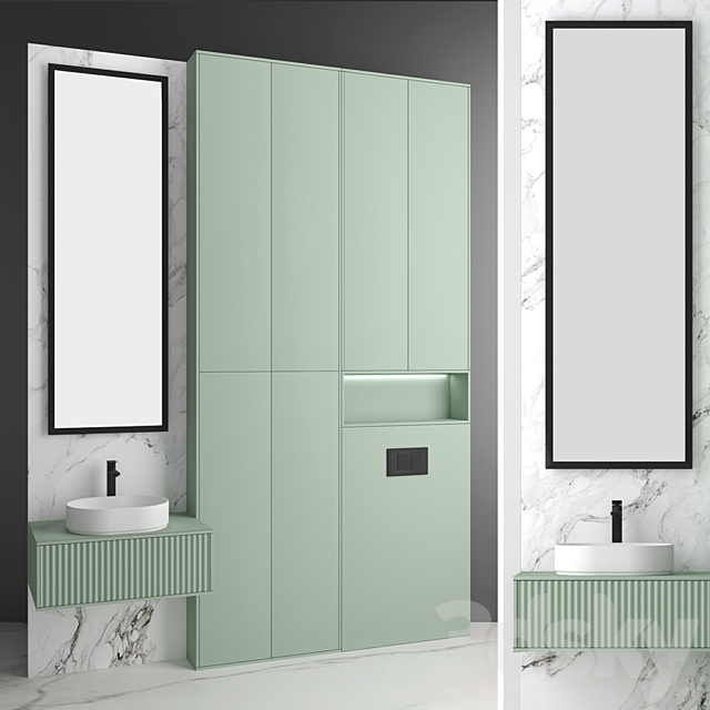 Bathroom set 12 3ds Max - thumbnail 1