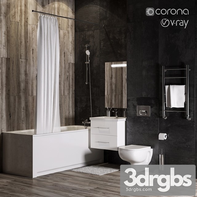 Bathroom Set 19 3dsmax Download - thumbnail 1