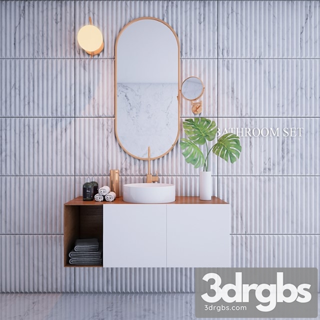 Bathroom Set 2 3dsmax Download - thumbnail 1