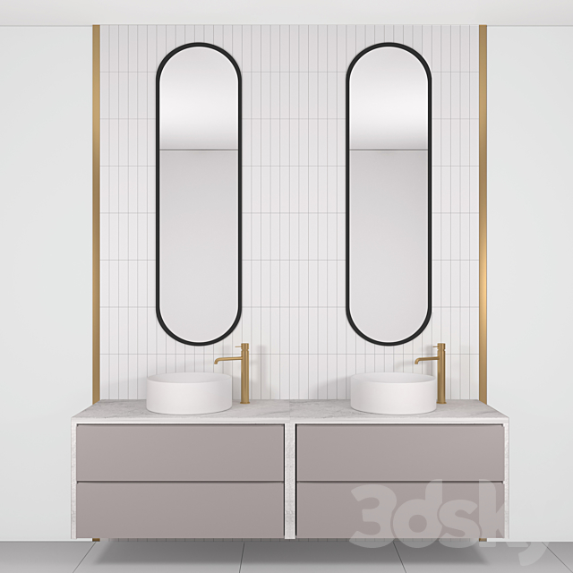 Bathroom set 3ds Max - thumbnail 1