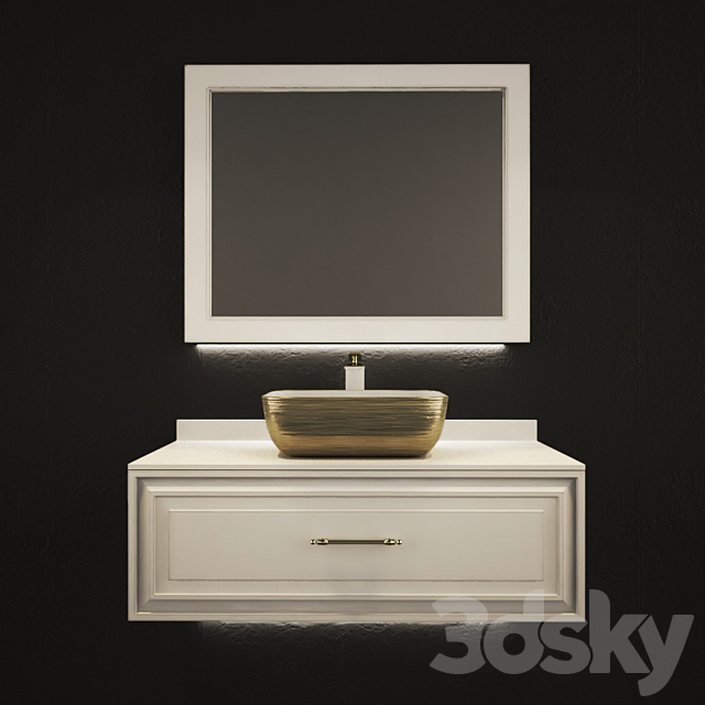 Bathroom set 3ds Max - thumbnail 1