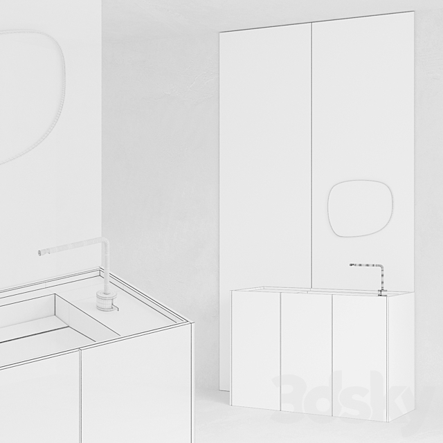 Bathroom set 3DS Max Model - thumbnail 4