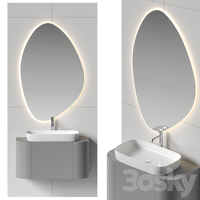 Bathroom set 47 3ds Max - thumbnail 1