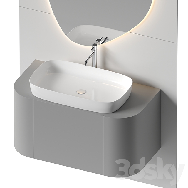 Bathroom set 47 3ds Max - thumbnail 3