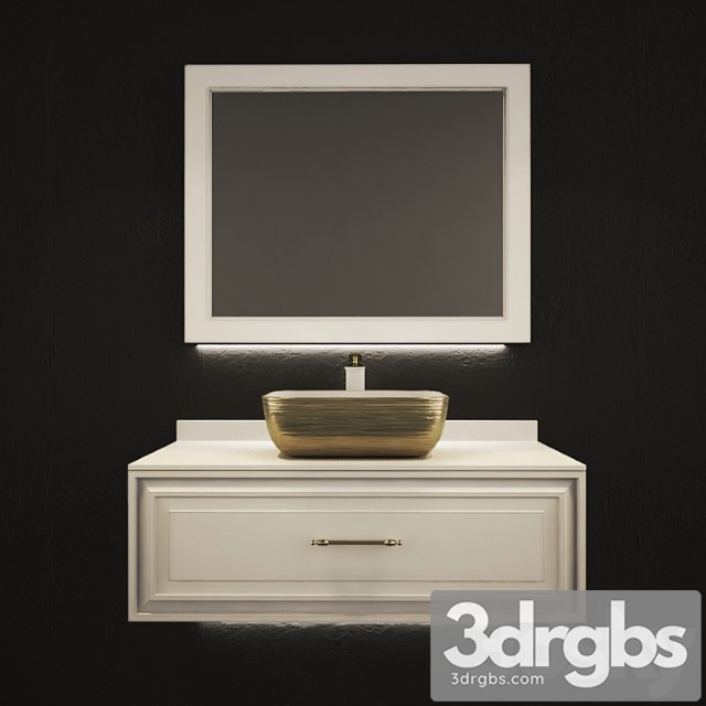 Bathroom Set 75 3dsmax Download - thumbnail 1