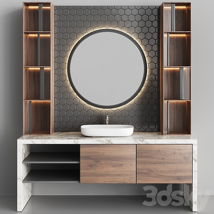 Bathroom Set BS01 3DS Max - thumbnail 1