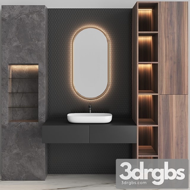 Bathroom Set bs03 3dsmax Download - thumbnail 1