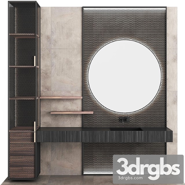 Bathroom Set bs04 3dsmax Download - thumbnail 1