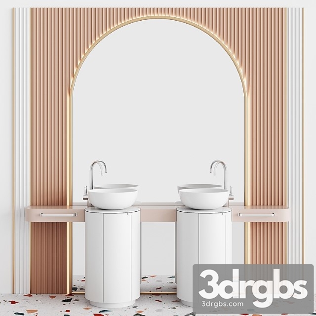 Bathroom Set bs09 3dsmax Download - thumbnail 1