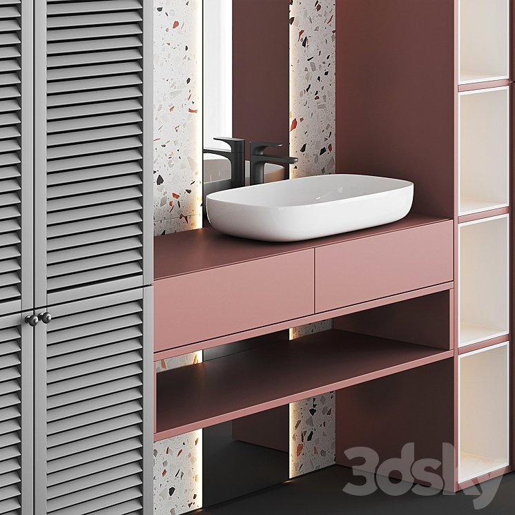 Bathroom Set BS11 3DS Max - thumbnail 2