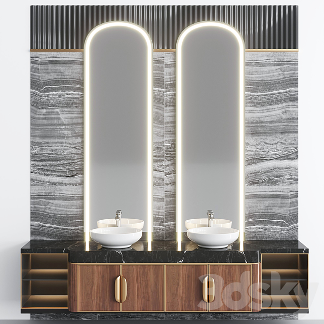 Bathroom Set BS23 3DSMax File - thumbnail 1