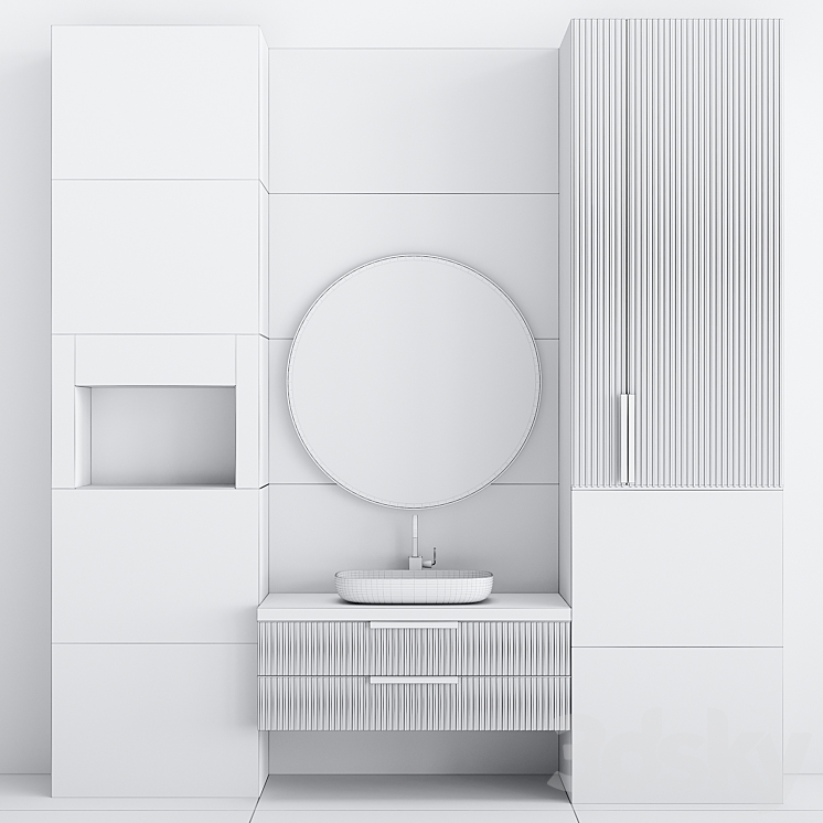 Bathroom Set BS31 3DS Max - thumbnail 2