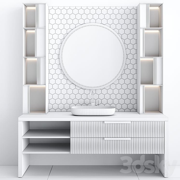 Bathroom Set BS32 3DS Max - thumbnail 2