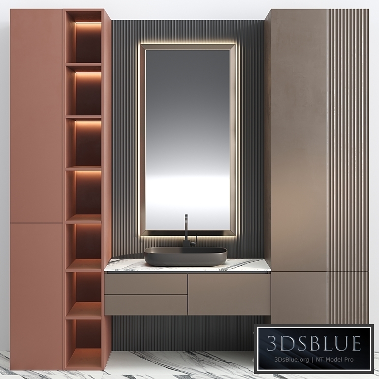 Bathroom Set BS33 3DS Max - thumbnail 3