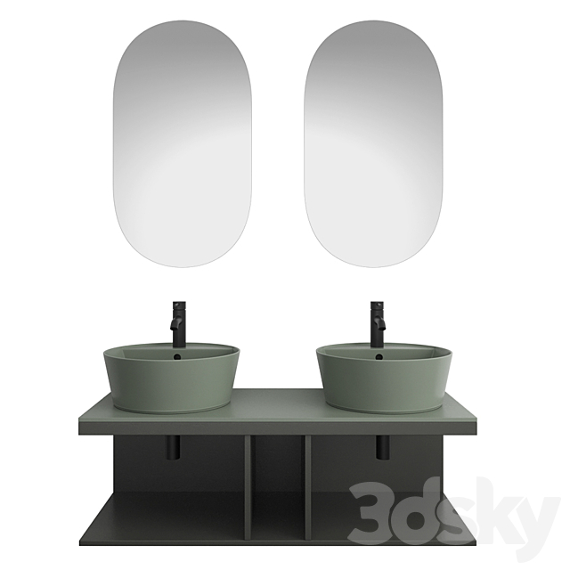 Bathroom set Cielo Multiplo 3ds Max - thumbnail 1