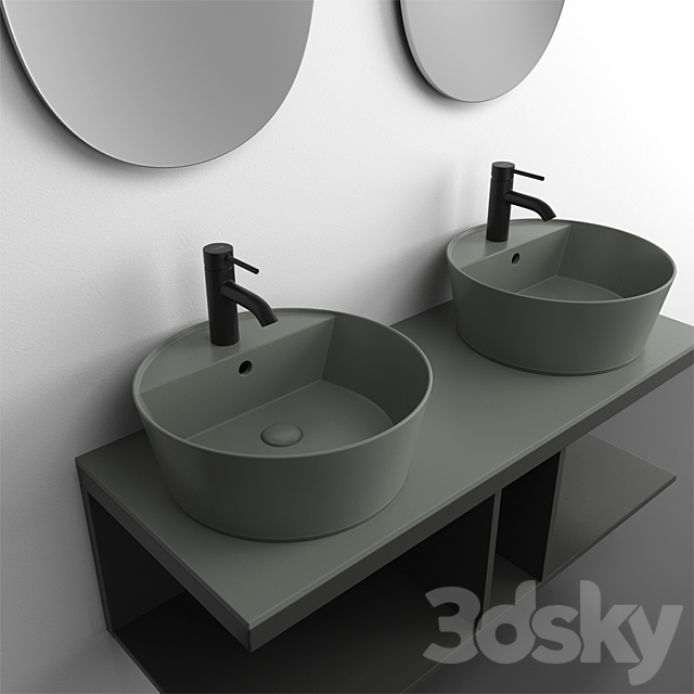 Bathroom set Cielo Multiplo 3ds Max - thumbnail 2