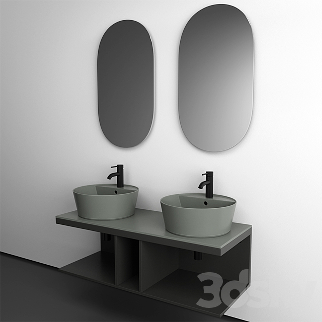 Bathroom set Cielo Multiplo 3ds Max - thumbnail 3