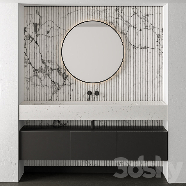 Bathroom Set Marble – Set 22 3DSMax File - thumbnail 1