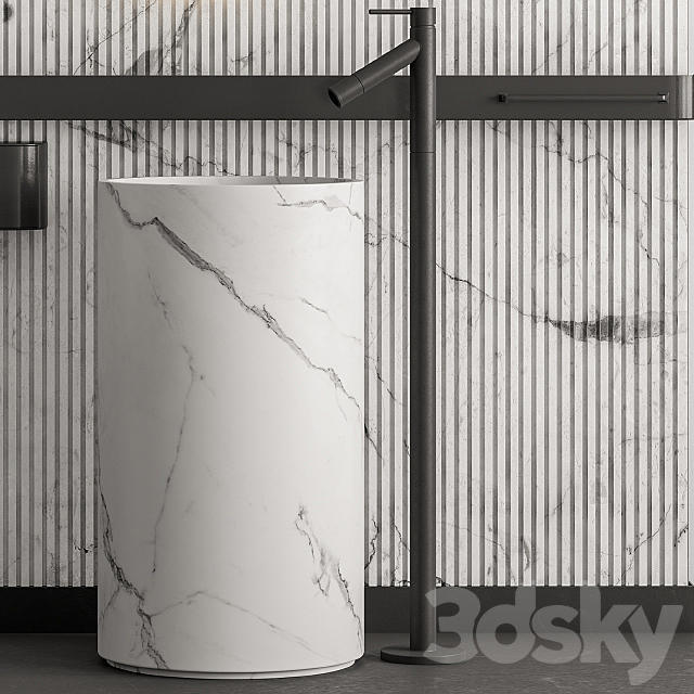 Bathroom Set Marble Wall – Set 31 3ds Max - thumbnail 2