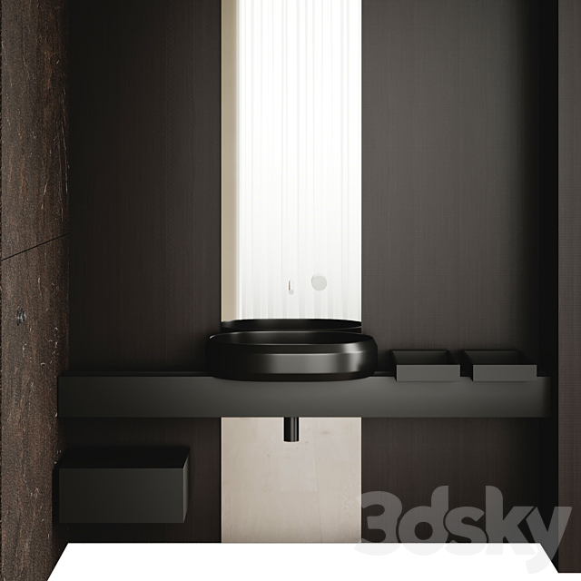 Bathroom set RIGO By AGAPE with INALCO UMBRA 3ds Max - thumbnail 2