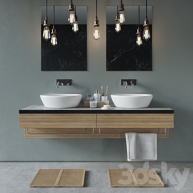 Bathroom Set – vol.001 3DSMax File - thumbnail 1