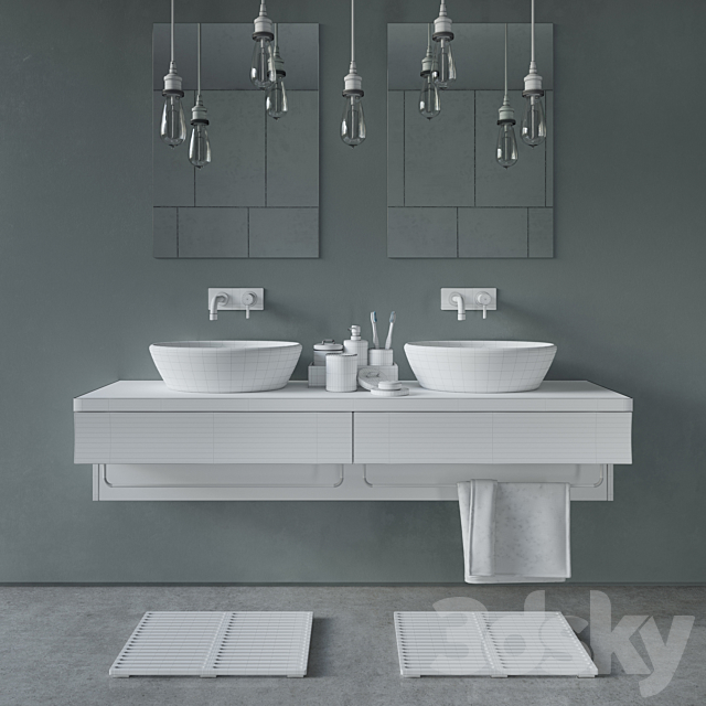 Bathroom Set – vol.001 3DSMax File - thumbnail 3