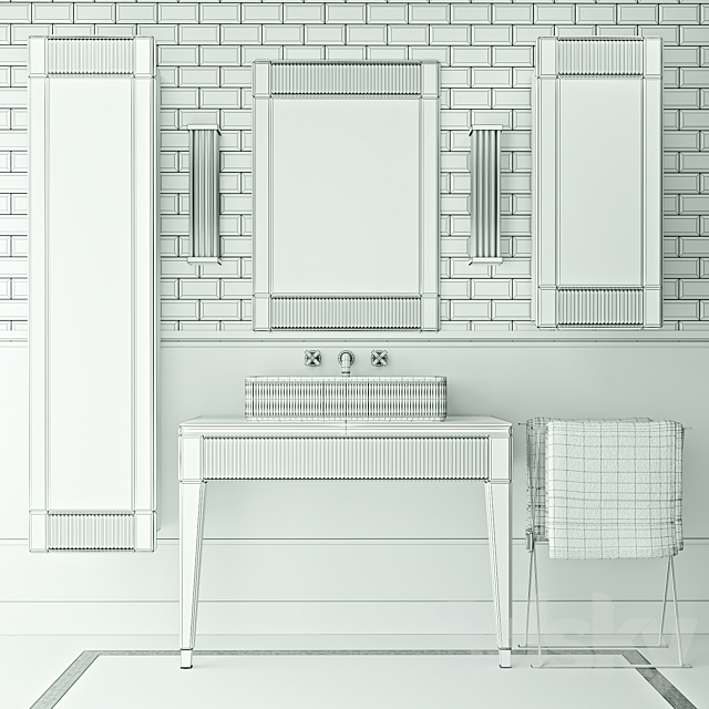 Bathroom set_Oasis Rialto 3DS Max Model - thumbnail 3