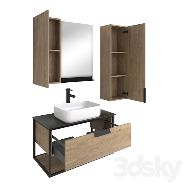 Batroom Furniture Comforty Cologne 90 _ Bathroom Furniture Comforty Cologne 90 3ds Max - thumbnail 2