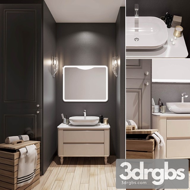 BelBagno Radice 100 Tortora Opaco 3dsmax Download - thumbnail 1